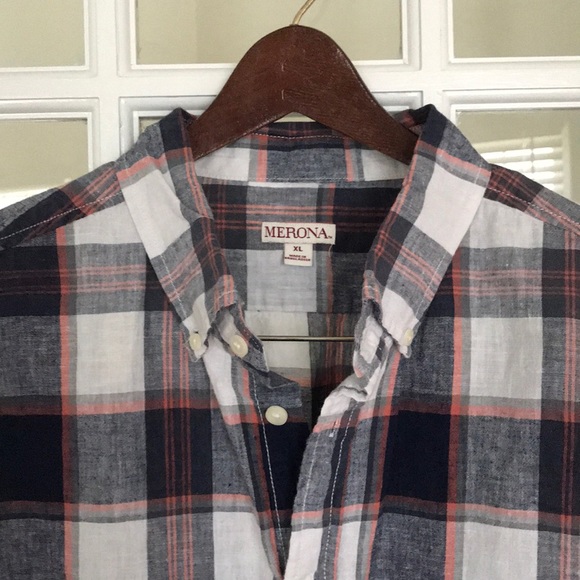 Merona Short-Sleeve Button Down— NWT! - Picture 4 of 5